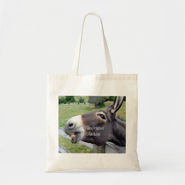Tote Bag L'animal de ferme drôle de mule d'âne d'âne (Devant)