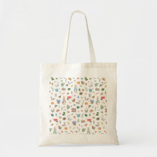 Tote Bag Lapin de livre illustré mignon