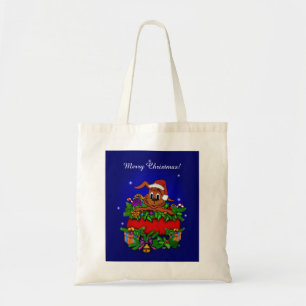Tote Bag Lapin de Noël