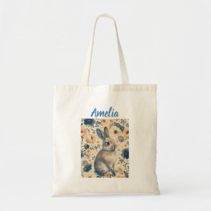 Tote Bag Lapin de Pâques Delft Bleu Vacances de Pâques