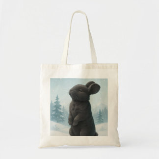 Tote Bag Lapin d'hiver paisible