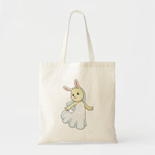 Tote Bag Lapin en mariée avec voile