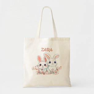 Tote Bag Lapin Mignon Imprimé