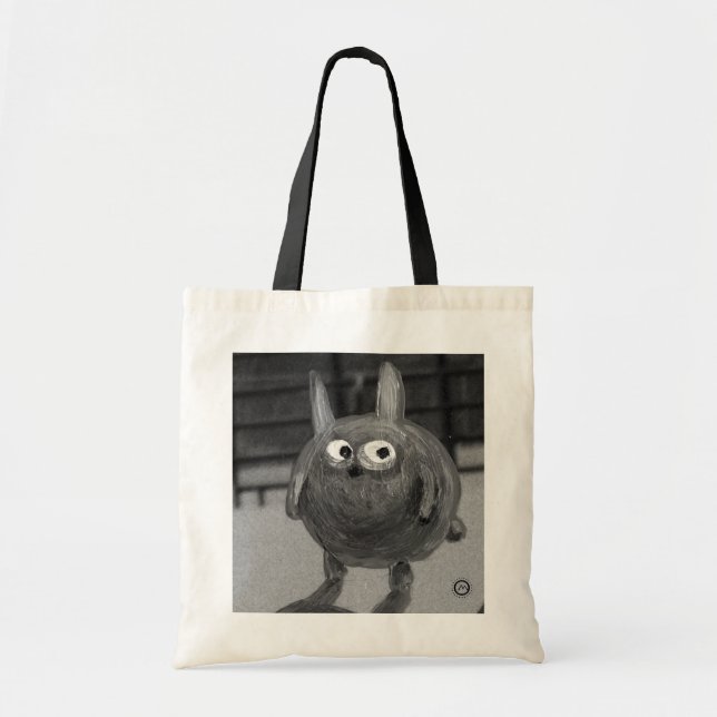 Tote Bag lapin noir (Devant)