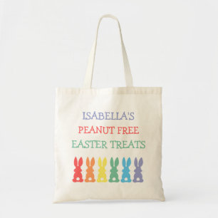 Tote Bag Lapins Pâques personnalisée par allergie