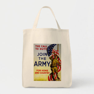 Tote Bag L'appel au devoir ~ Rejoignez l'armée