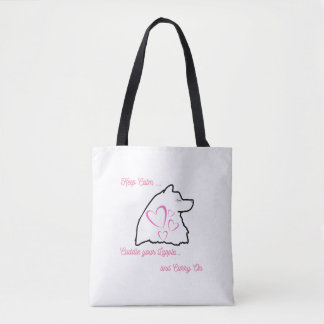 Tote Bag Lapphund finlandais garder le calme Fourre-tout