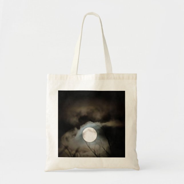 Tote Bag L'art céleste de la lune d'hiver (Devant)