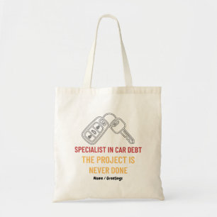 Tote Bag L'art clé automobile, le projet n'est jamais termi