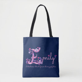 Tote Bag L'art de monogramme d'Emily E et la signification