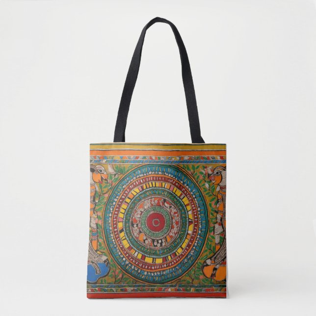 Tote Bag L'art du Madhubani (Devant)