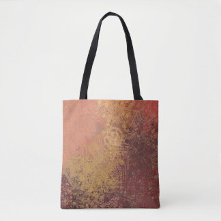 Tote Bag L'art fait à la main. La texture colorée. OEuvre d