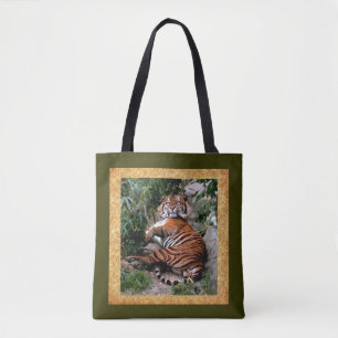 Tote Bag L'Art numérique du tigre