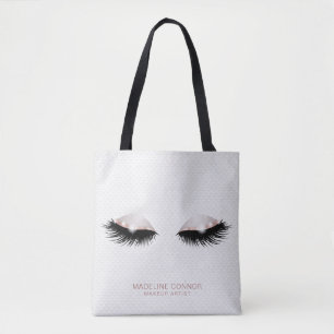 Tote Bag L'artiste maquillage lève les yeux parties scintil