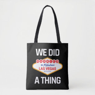 Tote Bag Las Vegas Mariage - Couple marié à Vegas