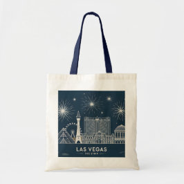 Tote Bag Las Vegas Skyline minimaliste ligne Art Cityscape