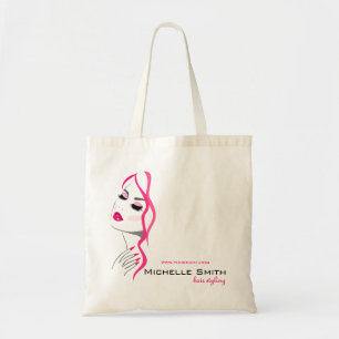Tote Bag Lashes Manucure Cheveux rose fille marque de beaut