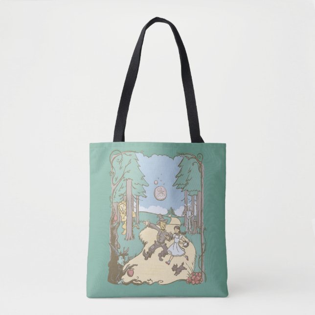 Tote Bag L'Assistant D'Oz™ | Storbook Yellow Brick Road (Devant)