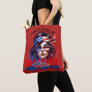 Tote Bag Latina féminine  Quatre juillet Fête de l'indépend