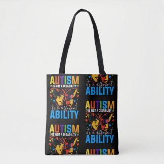 Tote Bag L'Autisme N'Est Pas Un Handicap, C'Est Un Différen