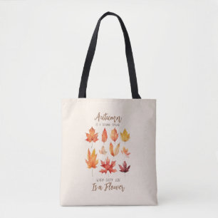 Tote Bag L'automne est le deuxième printemps - Feuilles d'a