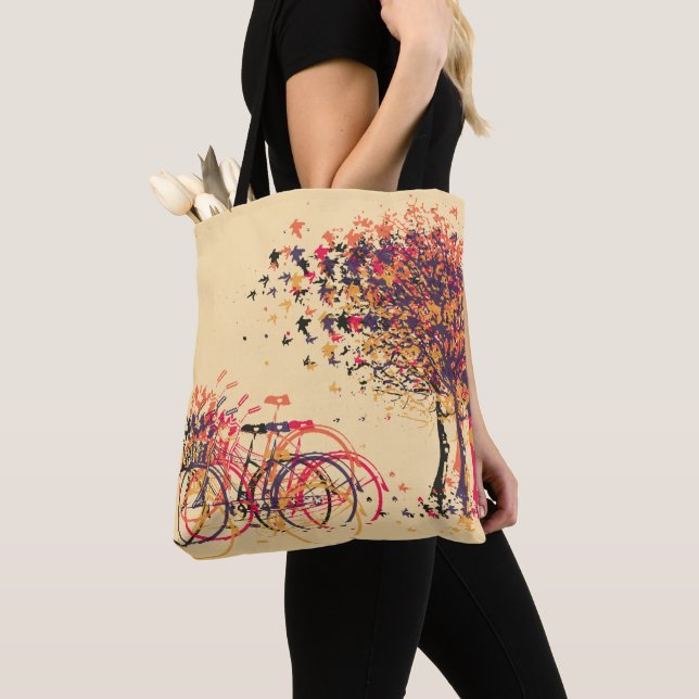 Tote Bag L'automne laisse les arbres #3 (De près)