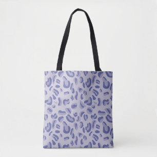 Tote Bag Lavande de Motif de léopard pourpre