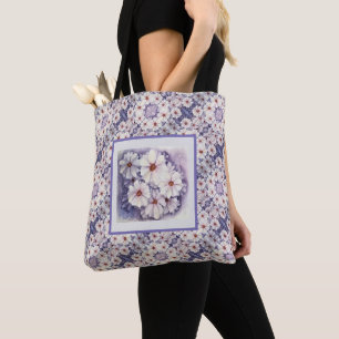 Tote Bag Lavender African Daisies Tasche