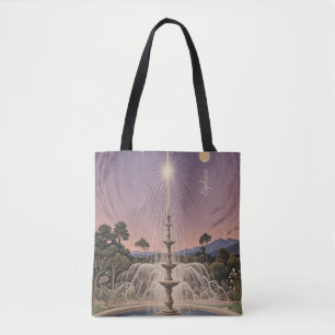 Tote Bag Lavender Fountain's Lullaby Personnalisé