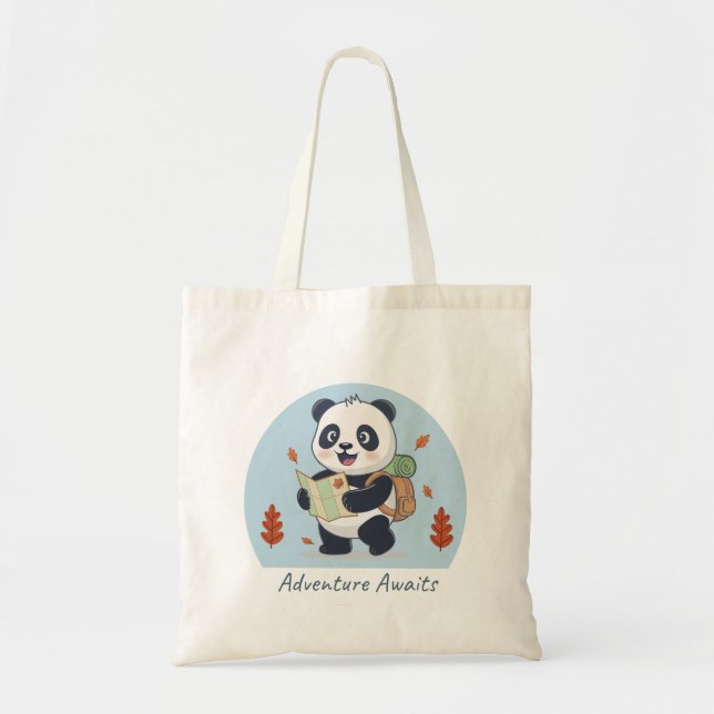 Tote Bag L'aventure Attend Panda (Devant)