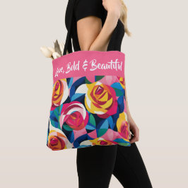 Tote Bag Layered Roses of Love - Love Bold & Beautiful