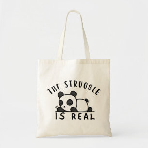 Tote Bag Lazy Panda La lutte est réelle