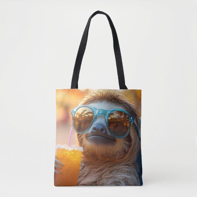 Tote Bag Lazy Sloth (Devant)