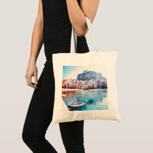 Tote Bag ldp CEFALÙ - Sicile - plage - panorama