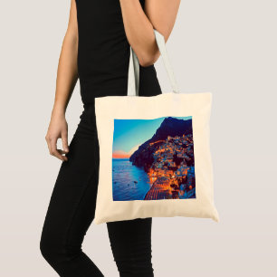 Tote Bag ldp POSITANO Côte Amalfi - coucher de soleil pris