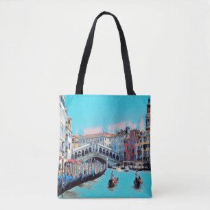 Tote Bag ldp VENICE - gondolas - rialto -