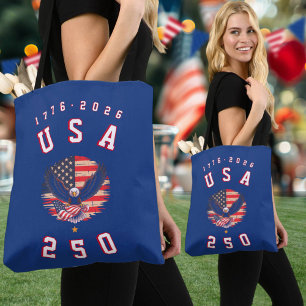 Tote Bag Le 250e anniversaire de l'Amérique USA 250 1776 20