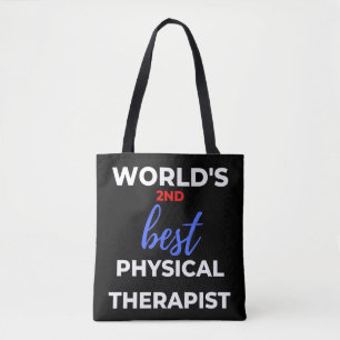 Tote Bag Le 2ème meilleur physiothérapeute du monde
