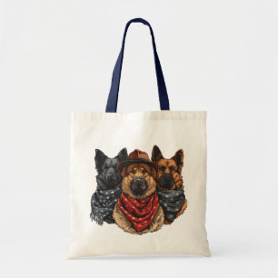 Tote Bag Le 4 Juillet Chiens De Berger Allemands