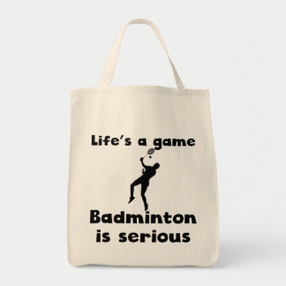Tote Bag Le badminton est sérieux