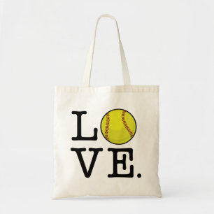Tote Bag Le base-ball d'amour