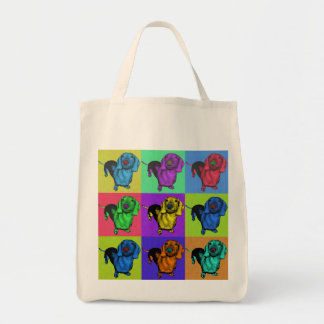 Tote Bag Le basset allemand Doxie d'art de bruit lambrisse