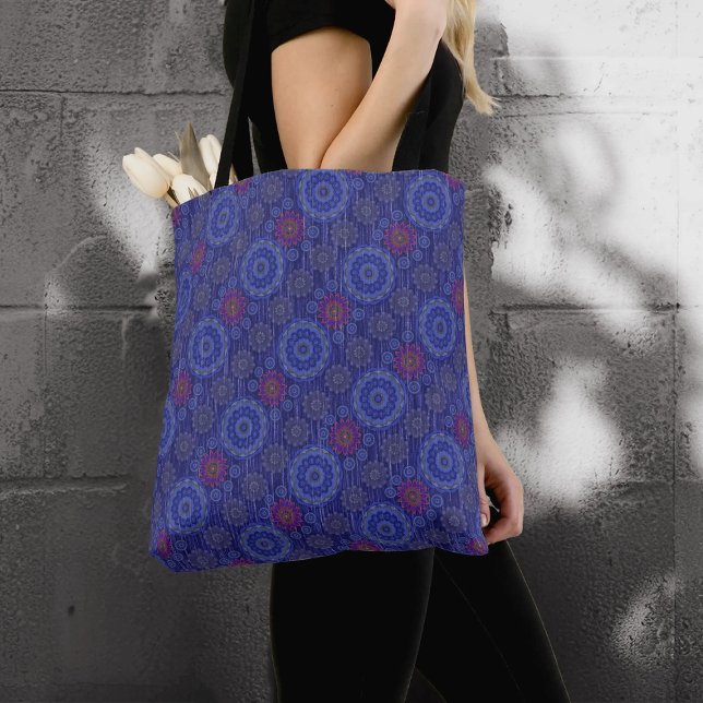 Tote Bag Le Berry floral pluvieux fibres scatter texturé (Créateur téléchargé)
