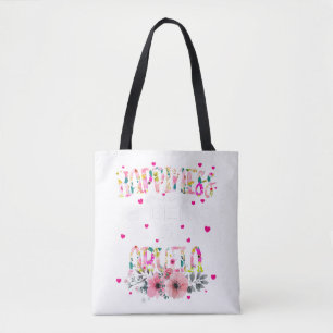 Tote Bag Le bonheur est être Abuela Floral Mimi mère de