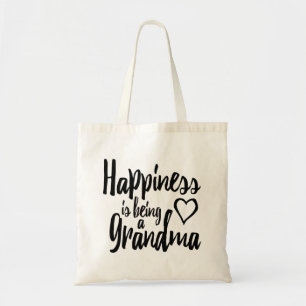Tote Bag Le bonheur est un coeur de grand-maman