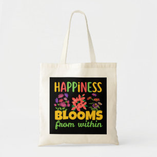 Tote Bag Le bonheur fleurit de l'intérieur Printemps de bon