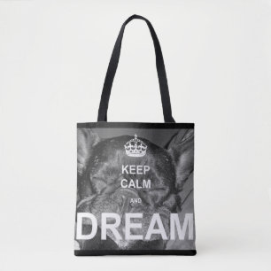 Tote Bag Le bouledogue français gardent le calme