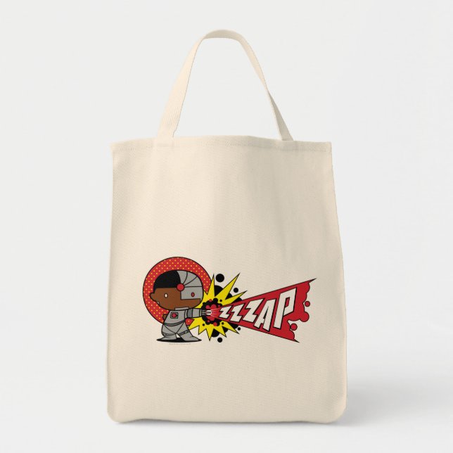 Tote Bag Le canon Cybernétique de Chibi Cyborg (Devant)
