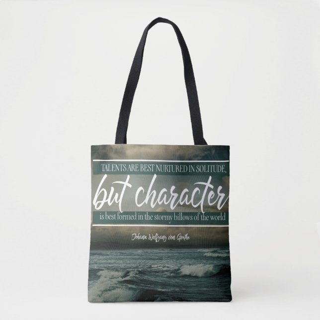 Tote Bag Le caractère est le plus bien formé (Devant)