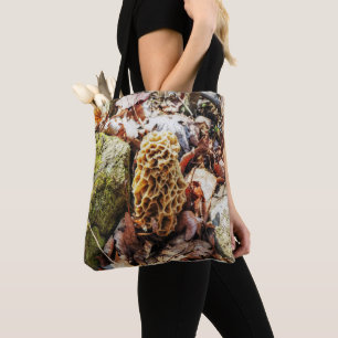 Tote Bag Le champignon Morel dans la nature